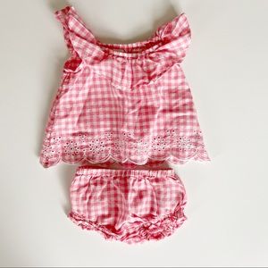 Old Navy Gingham Dress/bloomers set